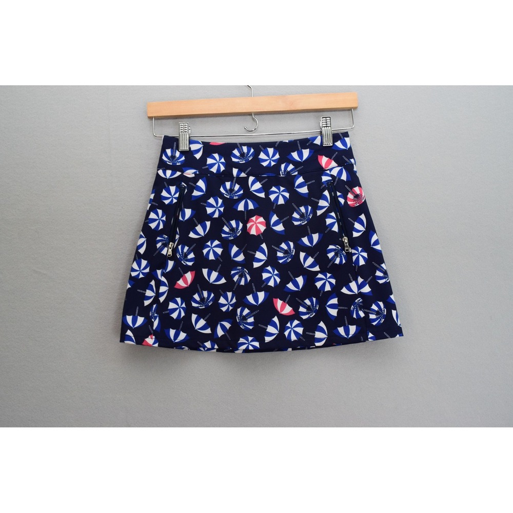 Polo Ralph Lauren Skort Size M 8-10 Navy Umbrella Print Girls Active Golf Tennis